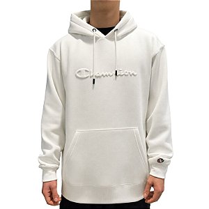 Moletom Champion Canguru Embossing Off White