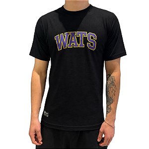 Camiseta Wats College Preto