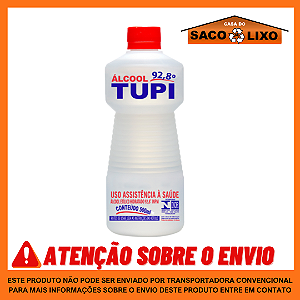 Álcool líquido 92,8º - Tupi - 1 Litro