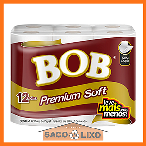 Papel Higiênico BOB Premium Soft - Folha Dupla