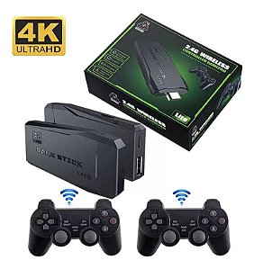 Vídeo Game Stick Box 4k Lite 2 Controles Sem Fio 10 Mil Jogo
