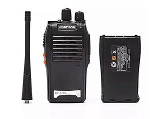 Kit 2 Radio Comunicador Baofeng 777s Vhf/uhf 16 Canais Profissional Com Fone