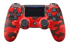 Controle para Ps4/PC Controle Compatível  S/Fio  Vermelho