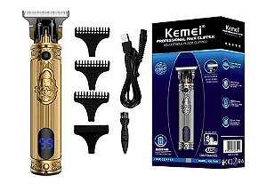 Maquina de cabelo Aparador de pelo Kemei KM-700H  Dourado