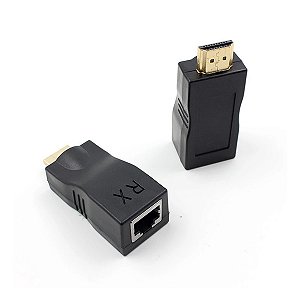 Adaptador Extender Hdmi Rede Rj45 4k 3d Hdtv 1.4 Até 30m Tx