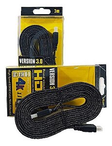 Cabo Hdmi Gold 2 Mts Versão3.0 4k Full Hd 3d Tv Lcd Ps3 Xbox