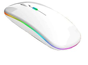 Mouse Sem Fio Recarregável Wireless Led Rgb Ergonômico Novo