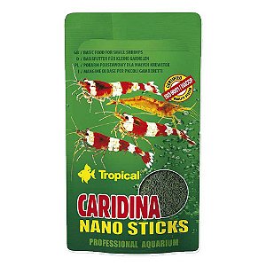 Ração Para Camarão Tropical Caridina Nano Sticks Sachet 10g