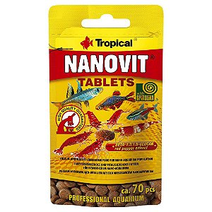 Ração Para Peixes Tropical Nanovit Tablets 10g