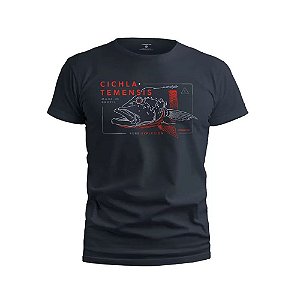 Camiseta Casual Presa Viva Tucunaré Açu 100% Algodão