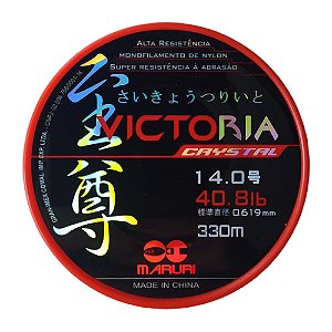 Linha Monofilamento Maruri Victoria Crystal 0,619mm 330M