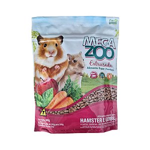 Ração Extrusada Para Hamster e Gerbil Megazoo 300g