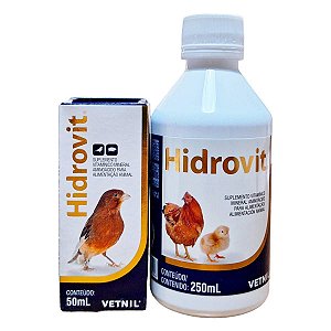 Suplemento Vitamínico Mineral Aminoácido Hidrovit - Vetnil