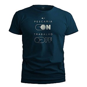 Camiseta Casual Presa Viva Pescaria ON 100% Algodão