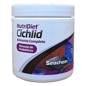 Ração Para Peixes Seachem Nutridiet Cichlid Flakes Probiotics 30g