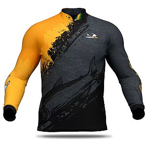 Camisa de Pesca UV+ Presa Viva Dourado 08