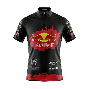 Camisa de Ciclismo Red Bull Vermelha