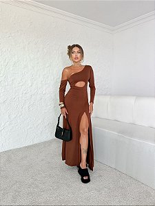 Vestido Rô com manga