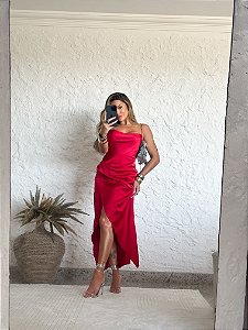 Vestido cetim Milão