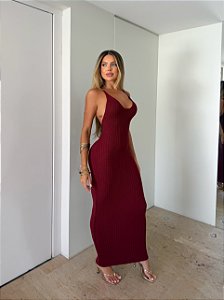 Vestido tricô modal Jady sem fenda
