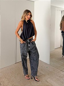 Calça Baggy Black Marmorizado