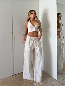 Cropped Linho rienze