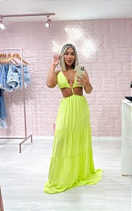Vestido Longo Lins