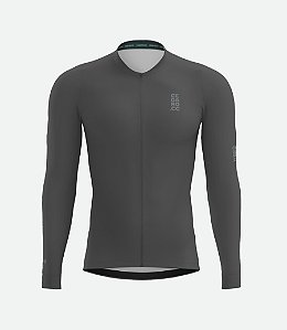 Jersey Basic Chumbo Manga Longa - Masculino