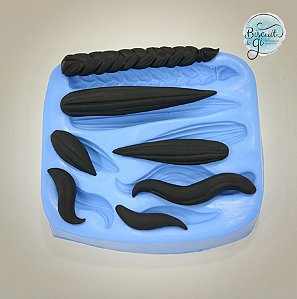 MOLDE CABELINHOS 2 - BISCUIT DO GI