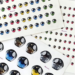 Olhos Adesivos Resinados cód.484