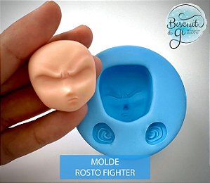 Molde Rosto Fighter - Biscuit do Gi