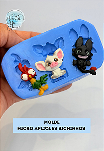 Molde Micro Apliques Bichinhos