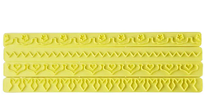 Conjunto De Réguas Código 3 Decorativas 4 Peças