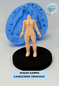 Molde Corpo Chibizinho Feminino - Biscuit do Gi