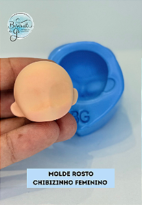 Molde Rosto Chibizinho Feminino - Biscuit do Gi