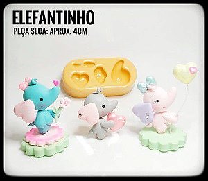 Molde Elefantinho - Maria Diniz