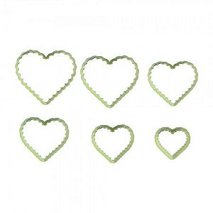 Cortador Coração Babado