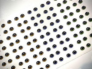 Olhos Adesivos Resinados Amorzinho