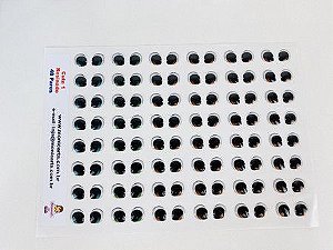 Olhos Adesivos Resinados Cute 1