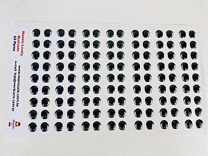 Olhos Adesivos Resinados Lovely