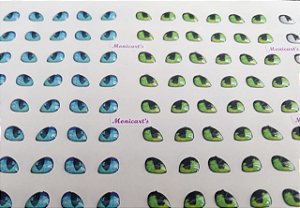 Olhos Adesivos Resinados cód.530