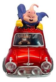Figure Majin Boo E Mr Satan Com Carro, da série Dragon Ball Z
