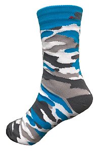 Meia STN Camuflada Azul