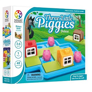Jogo de Desafio - Os Três Porquinhos -  Three Little Piggies - Smart Games