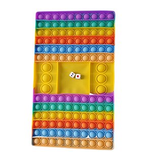 Pop It Tabuleiro - Jogo com Dados - Fidget Toys