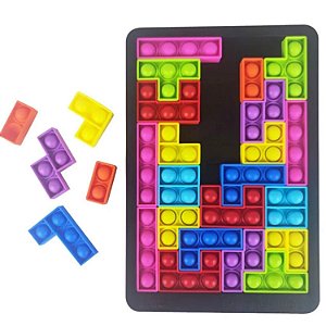 Jogo Quebra-Cabeça Tetris Pop it - Fidget Toys