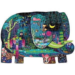 Quebra-Cabeça Formato de Elefante 280 peças
