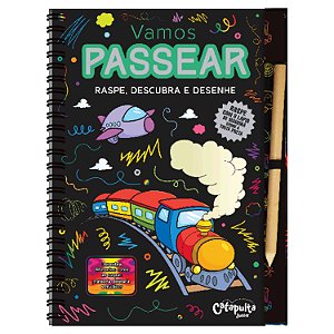 Livro - Raspe, Descubra e Desenhe - Vamos Passear