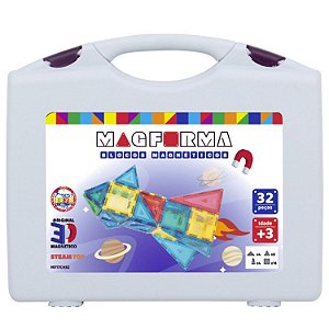 Blocos de Montar Jogo Magnético 56 Peças Magforma Castelo - Bambinno -  Brinquedos Educativos e Materiais Pedagógicos