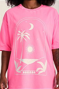 Camisa Oversized Paraíso Rosa